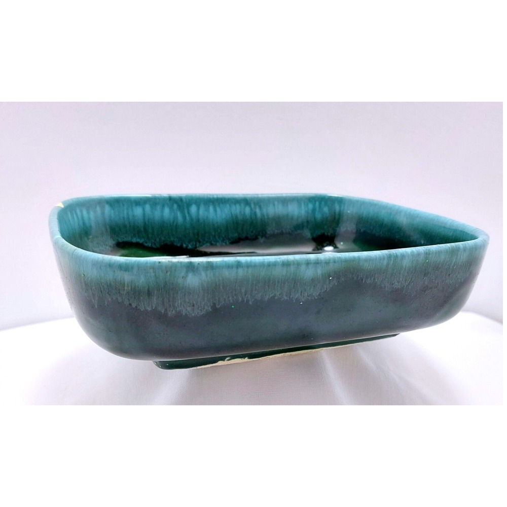 Vintage Hull USA F41 Green Glazed Pottery *Small Chip